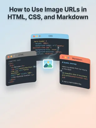 How to Use Image URLs in HTML, CSS, and Markdown